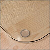 Desktex Glaciermat Anti-Skid Tempered Glass Desk Pad, 19-inch x 24-inch, Clear (FCDE1924G)