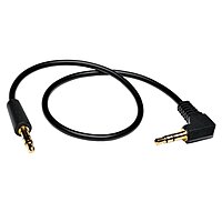 TRIPP LITE 3.5mm Mini Stereo Audio Cable with One Right Angle Plug