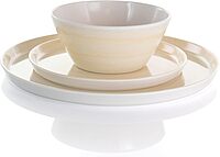 Elama 12-Piece Lightweight Melamine Dinnerware Set