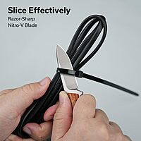 CIVIVI Mini Elementum Fixed Blade Knife with Kydex Sheath and Chain