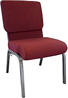Flash Furniture Advantage Maroon Church Chair 20.5 in. Wide