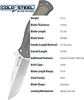 COLD STEEL Crawford Model 1 Tactical Folding Knife