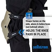 Sellstrom KneePro Ultra Flex III Professional Knee Pads with Triple-Layer Foam, Hinged Design & Speed Clips