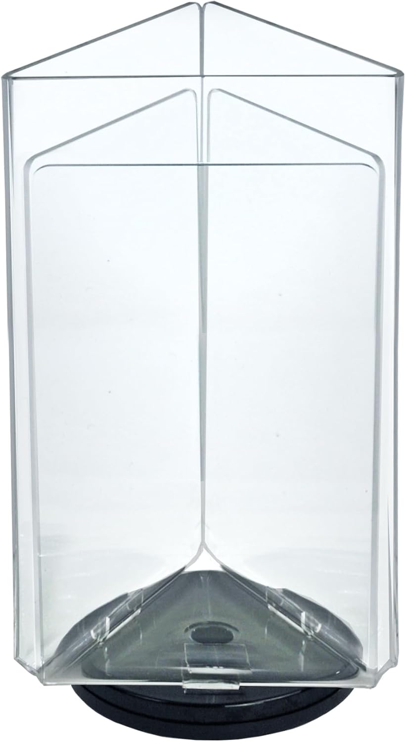 Azar Displays 3-Sided Acrylic Revolving Sign Holder