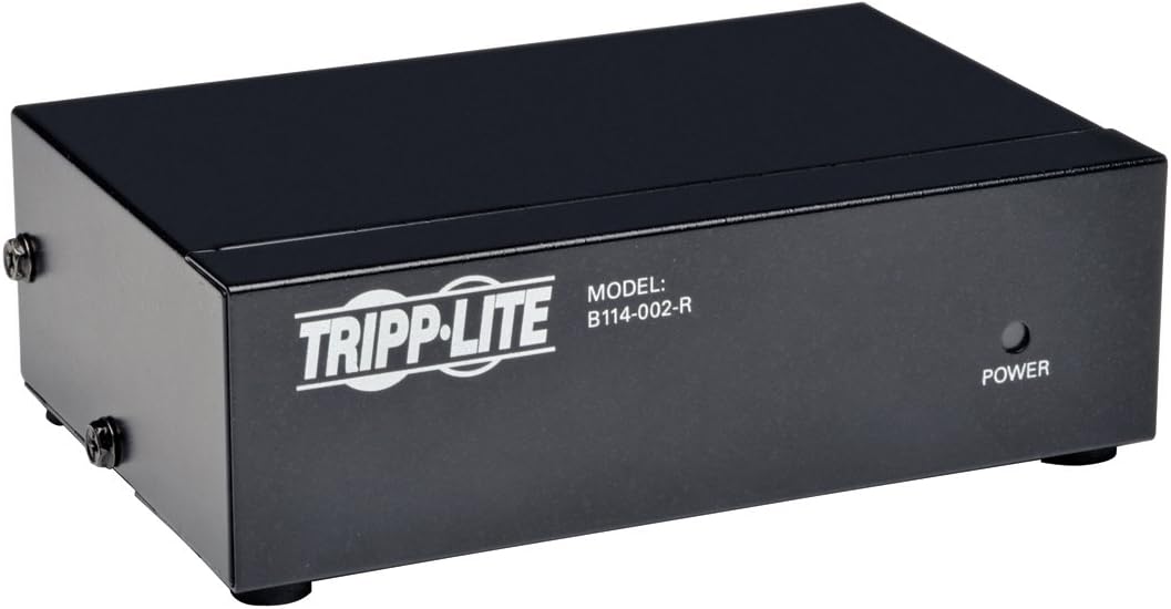 Tripp Lite 2-Port VGA Splitter with Signal Booster High Resolution Video, 350MHz