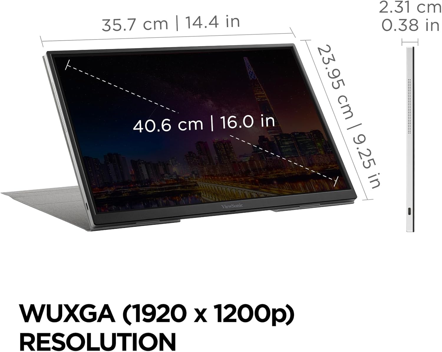 VIEWSONIC IPS Monitor with USB-C Power Delivery