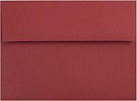JAM PAPER Premium Dark Red Invitation Envelopes