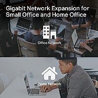 TP-Link TL-SG108 8 Port Gigabit Unmanaged Ethernet Network Switch, Ethernet Splitter Plug & Play Fanless Metal Design Shielded Ports Traffic Optimization