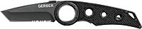 Gerber Gear Remix Folding Knife - 3" Partially Serrated Edge Pocket Knife - EDC Gear and Equipment - Black Serrated Edge-Black