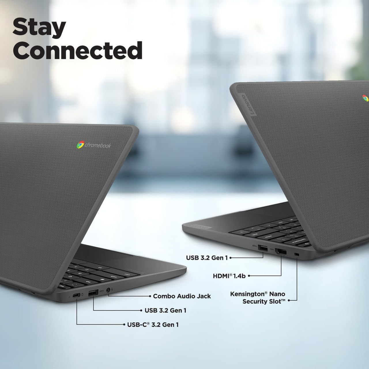 Lenovo 100e Chromebook Gen 4 82W0000WUS 11.6" Chromebook - HD - Octa-core (ARM Cortex A76 + Cortex A55) - 4 GB