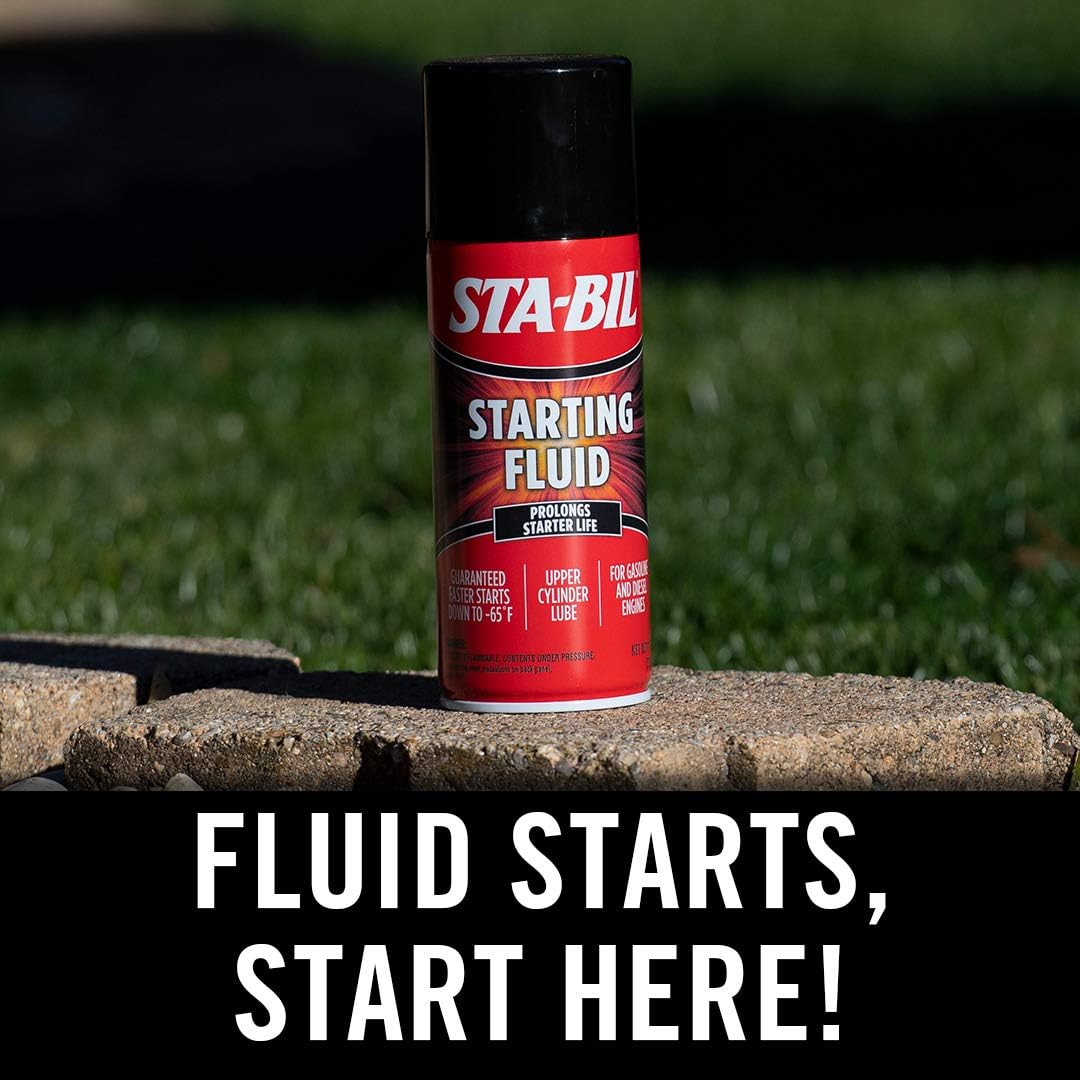 STA-BIL Starting Fluid - Prolongs Starter Life - Upper Cylinder Lube - for Gasoline and Diesel Engines