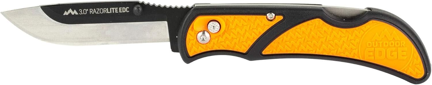 Outdoor Edge Razor EDC Lite Folding Knife, 3.0 in, Gray (RLY30-50C)
