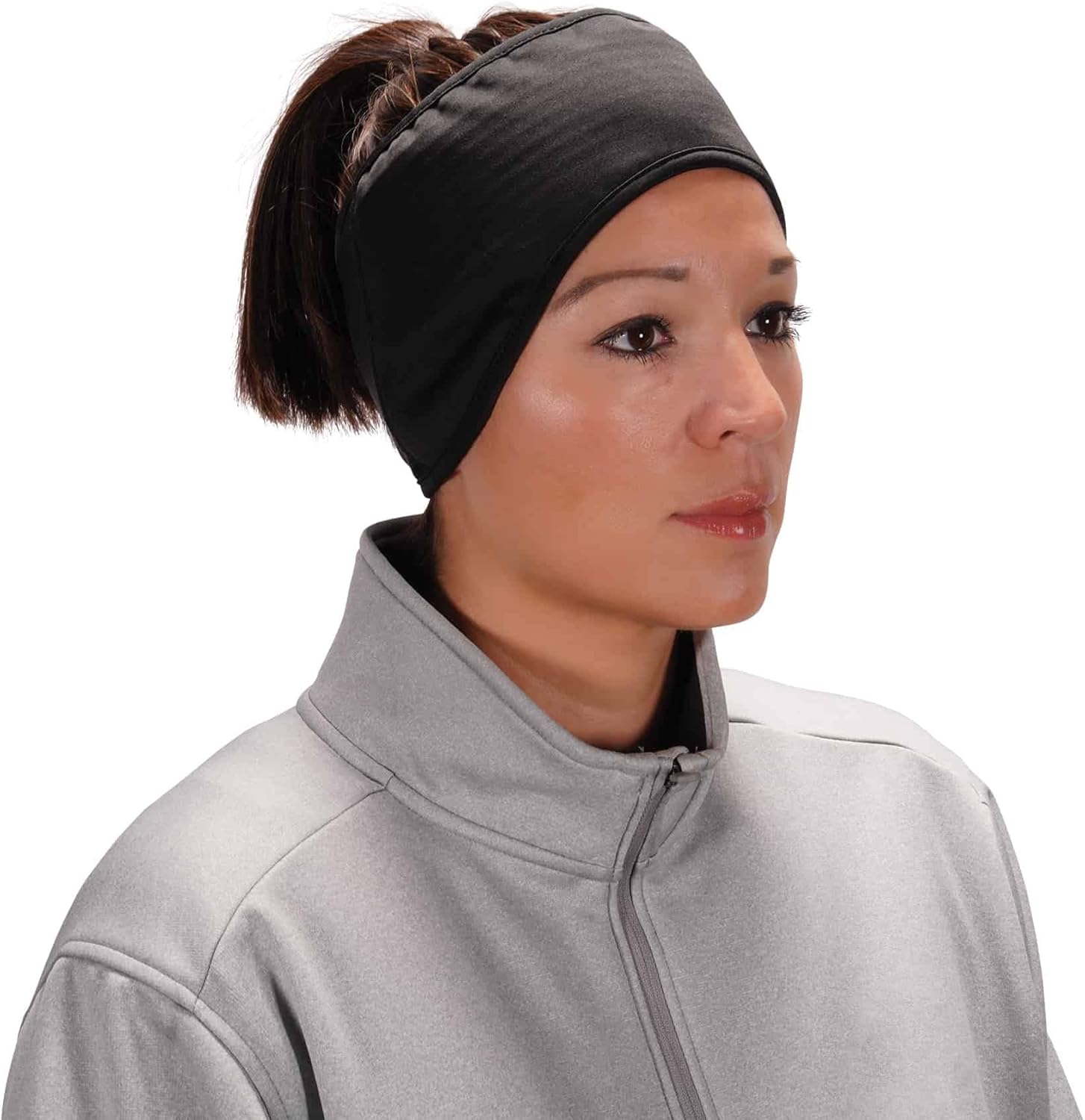Ergodyne N-Ferno 6887 2-Layer Winter Headband, One Size, Black