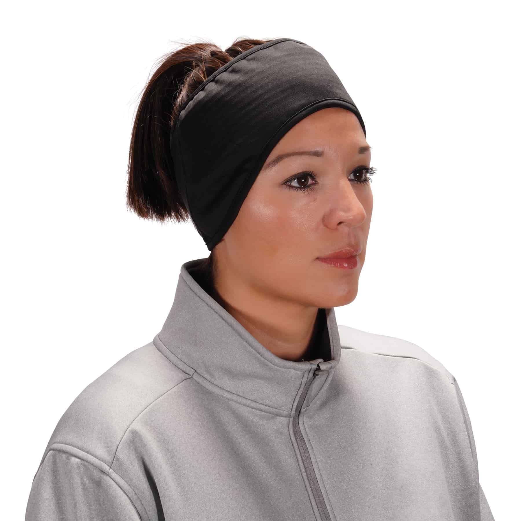 Ergodyne N-Ferno 6887 2-Layer Winter Headband, One Size, Black