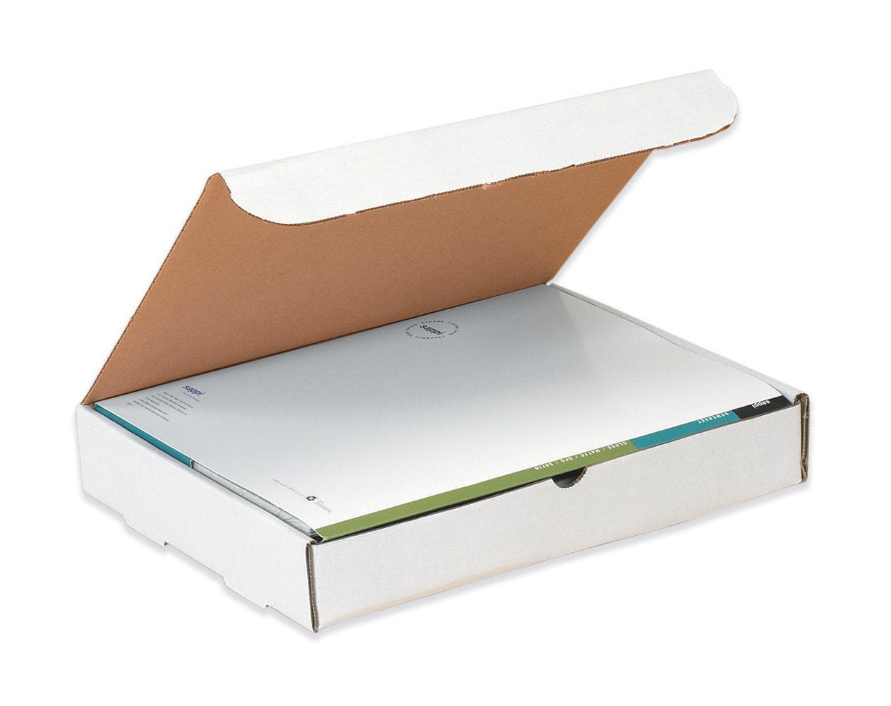 Aviditi White Literature Mailing Boxes, 17 1/8 x 11 1/8 x 5 Inches, Pack of 50, Crush-Proof, For Shipping