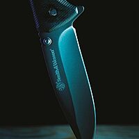 Smith & Wesson Velocite 7.75in High Carbon S.S. Assisted Folding Knife with 3.5in Clip Point Blade and Polymer Handle