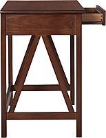 Linon Rockport 46inW Home Office Writing Desk, Antique Tobacco