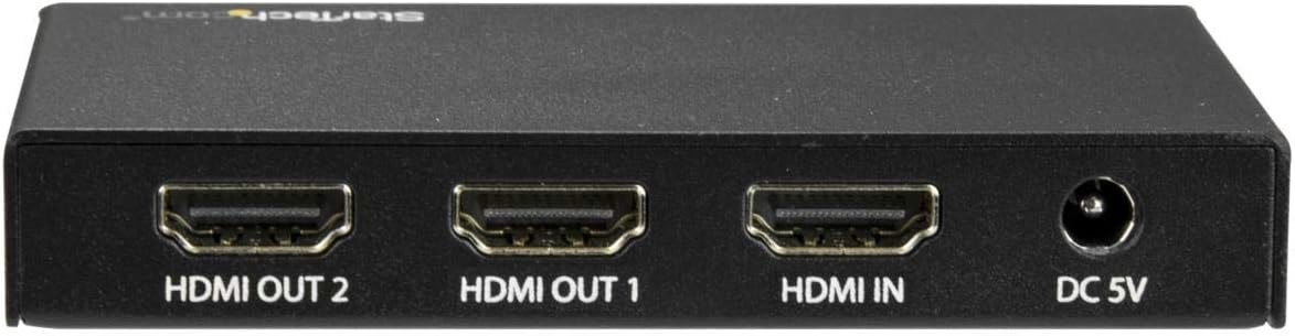 StarTech.com 2 Port HDMI Splitter - 4K 60Hz - 1x2 Way HDMI 2.0 Splitter - HDR - ST122HD202