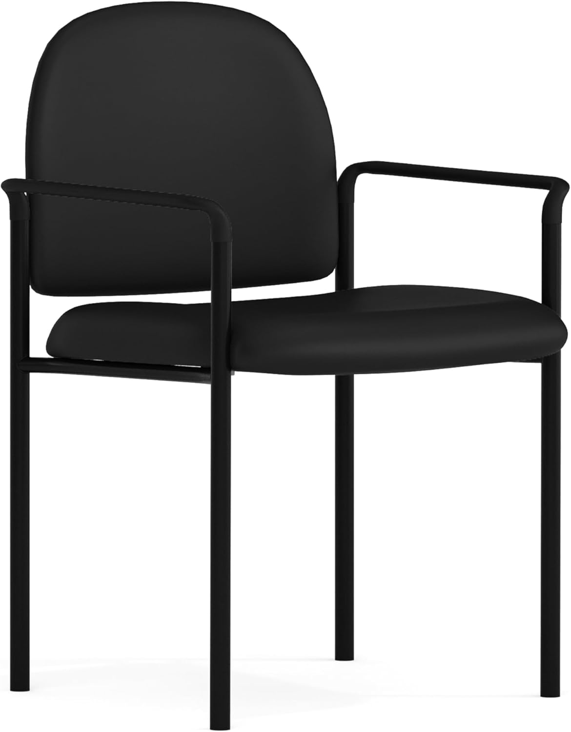 Flash Furniture Tiffany Side Reception Chair with Arms, Stackable Steel Frame