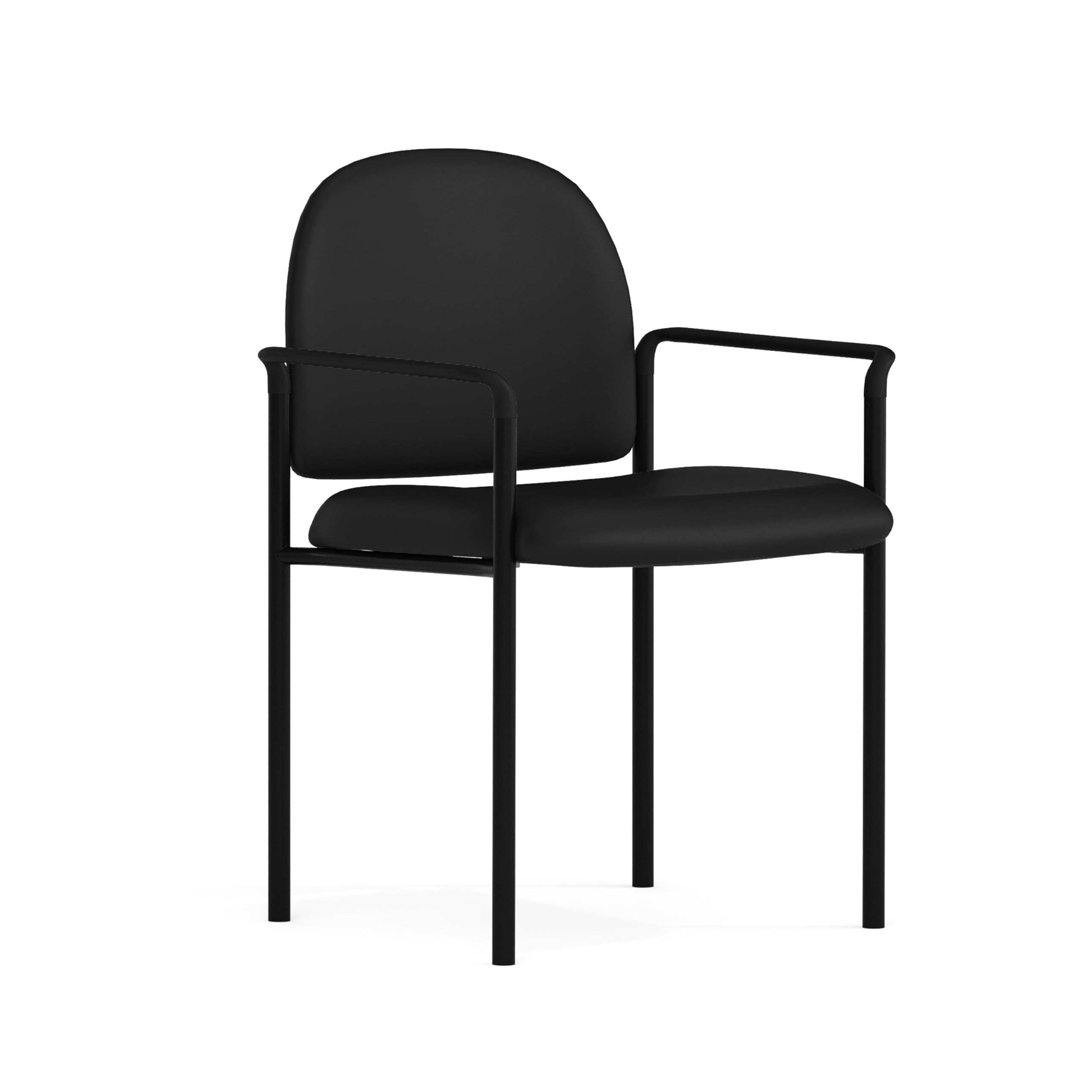 Flash Furniture Tiffany Side Reception Chair with Arms, Stackable Steel Frame