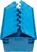 Monoflo International Contenedor de distribución con Tapa abatible 28 – 1/8 X 20 Azul – 3/4 X 15 – 5/8