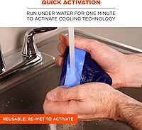 Ergodyne Chill Its 6700CT Cooling Bandana, Lined with Evaporative PVA Material for Fast Cooling Relief