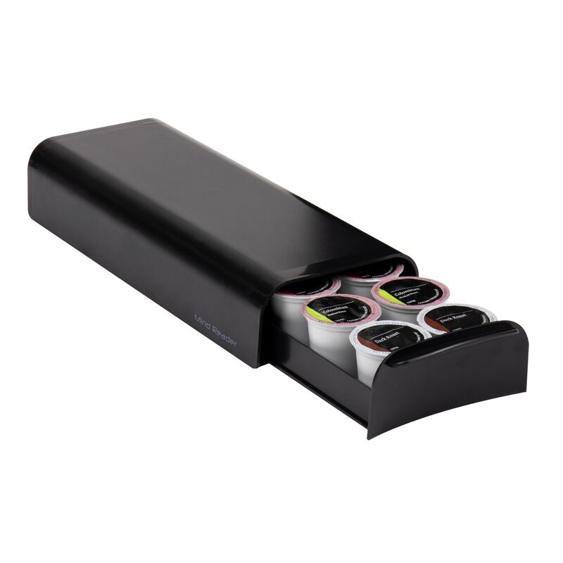 Mind Reader Anchor Collection, Single Serve Coffee Pod Drawer, 12-14 Coffee Pod Capacity, Countertop Organizer