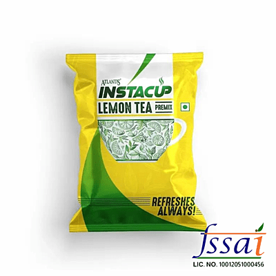 Atlantis Instacup Lemon Tea Powder Premix, 100 Gram, lemon Flavor