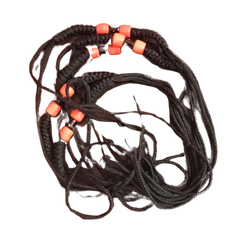 Red and Black Beads with Black thread for wrist wearing