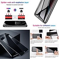Baseus 0.23mm Privacy Curved Glass Screen Protector iPhone 6P,7P,8P (2PCS)B