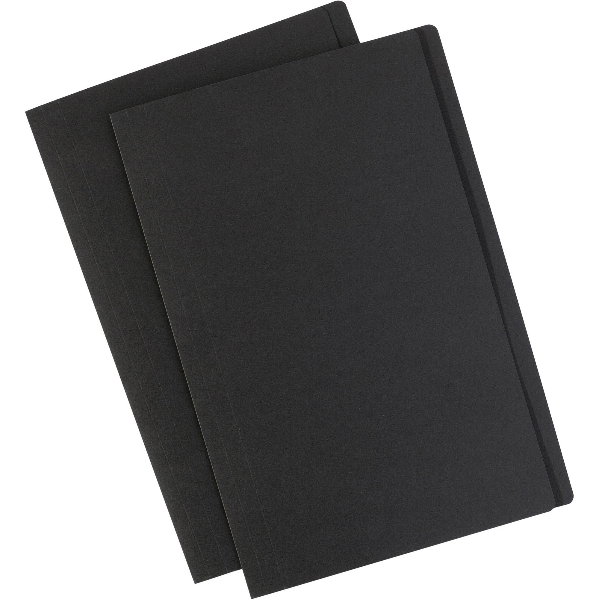 Avery Manilla Folders Foolscap Matte Black With White Labels Pack  Of 10