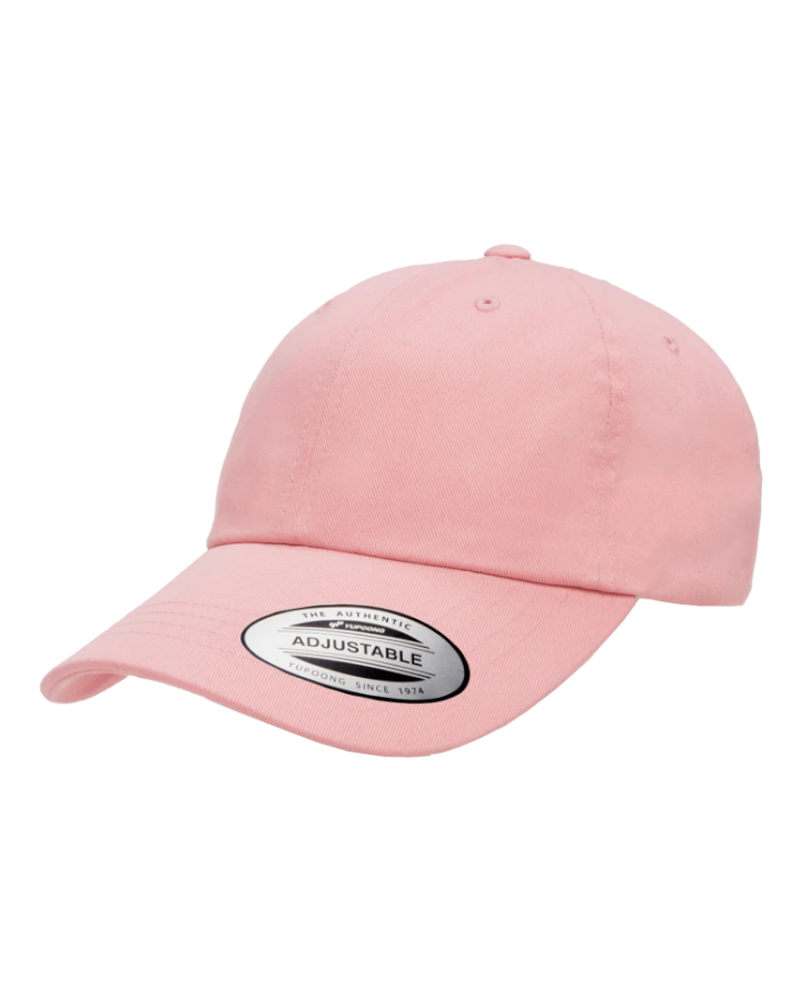 Yupoong 6245CM Premium Dad Hat Pink Yupoong 6245CM Premium Dad Hat Pink