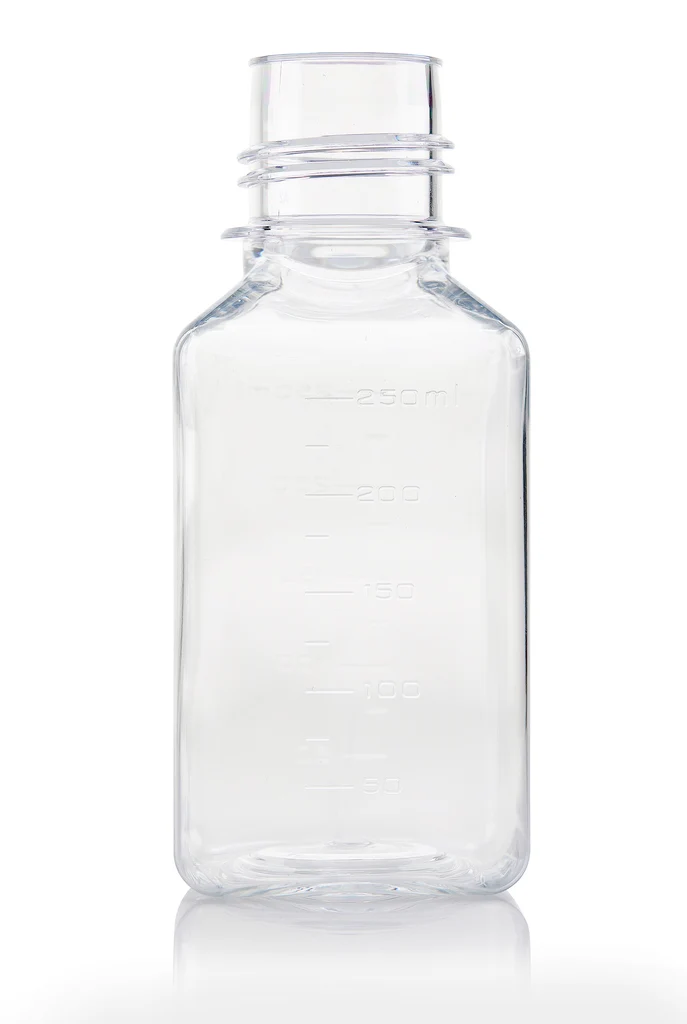 EZBio Media Bottle 250mL PETG 38-430 Neck No Cap