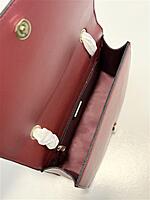 LYN SQUARE FLIP SHOULDER BAG WINE RED
