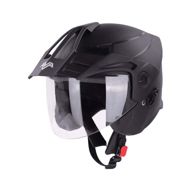 STEELBIRD SBH-23 ISS AVA DASHING WITH PEAK BLACK C/V (M)