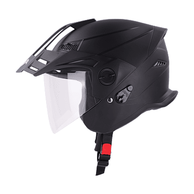 STEELBIRD SBH-23 ISS AVA DASHING WITH PEAK BLACK C/V (M)