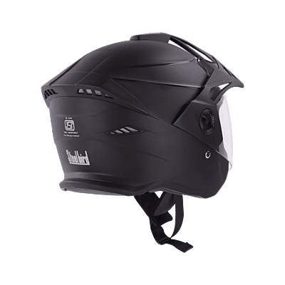 STEELBIRD SBH-23 ISS AVA DASHING WITH PEAK BLACK C/V (M)