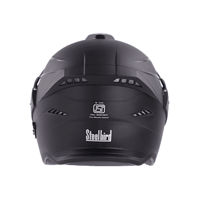 STEELBIRD SBH-23 ISS AVA DASHING WITH PEAK BLACK C/V (M)