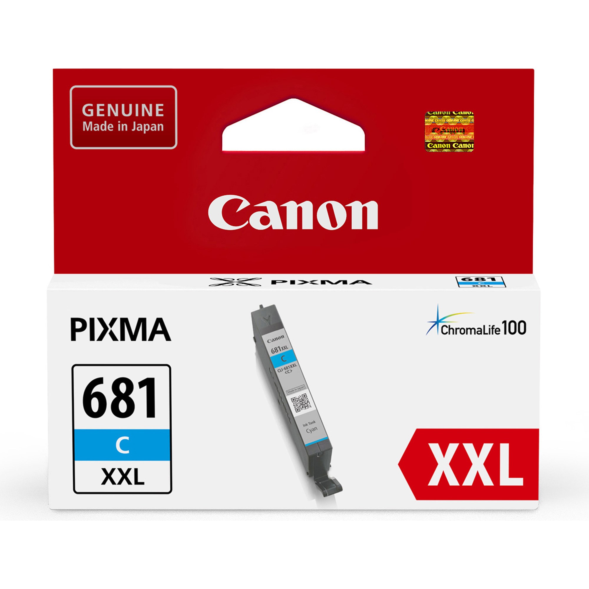 Canon Pixma CLI681XXLC Ink Cartridge Extra High Yield Cyan