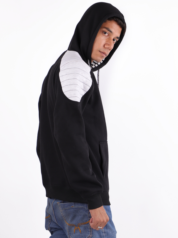 STEELBIRD BIKERS HOODIE BLACK (XL)