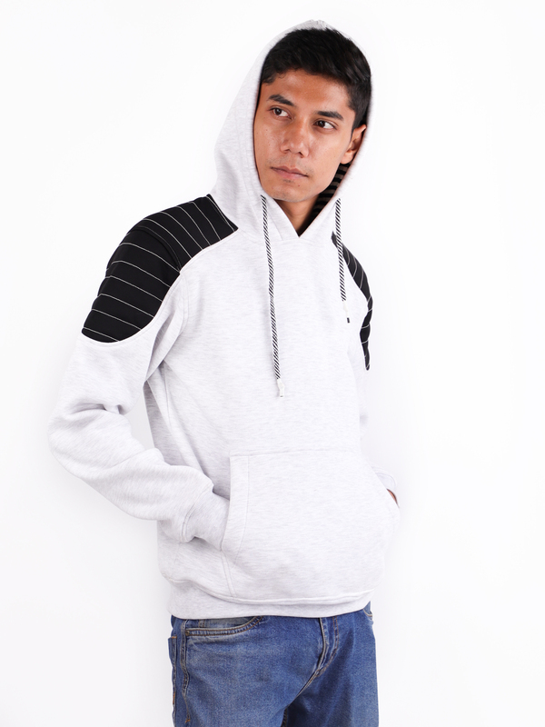 STEELBIRD BIKERS HOODIE GREY (L)