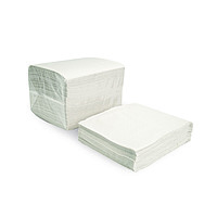 Morcon 16" X 16" Dinner Napkin White 1-Ply 1 / 4 Fold 12 / 250 cs