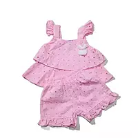 Cotton hakoba top and shorts