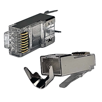 CAT6/CAT6A Extra Large RJ45 8P8C Pass Through Modular Plug Shielded connector, 100pcs CAT6/CAT6A Extra Large RJ45 8P8C Pass Through Modular Plug Shielded connector, 100pcs