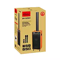 Oudiobop BK-SZ802 Portable Rechargeable Sound System with Dual Microphones