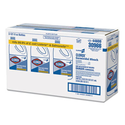 Clorox Commercial Germicidal Bleach 121 oz- 3/Case
