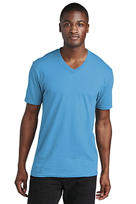 PC54V PLAYERA CON CUELLO V CABALLERO MC PORT & COMPANY CORE COTTON 