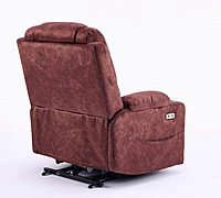 Power Lift Recliner Massage Chair（ Reddish）