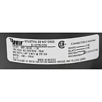 Motor Condensador Cerrado 460 1/3 Hp 460 ,1075 Rpm- 648-410/41