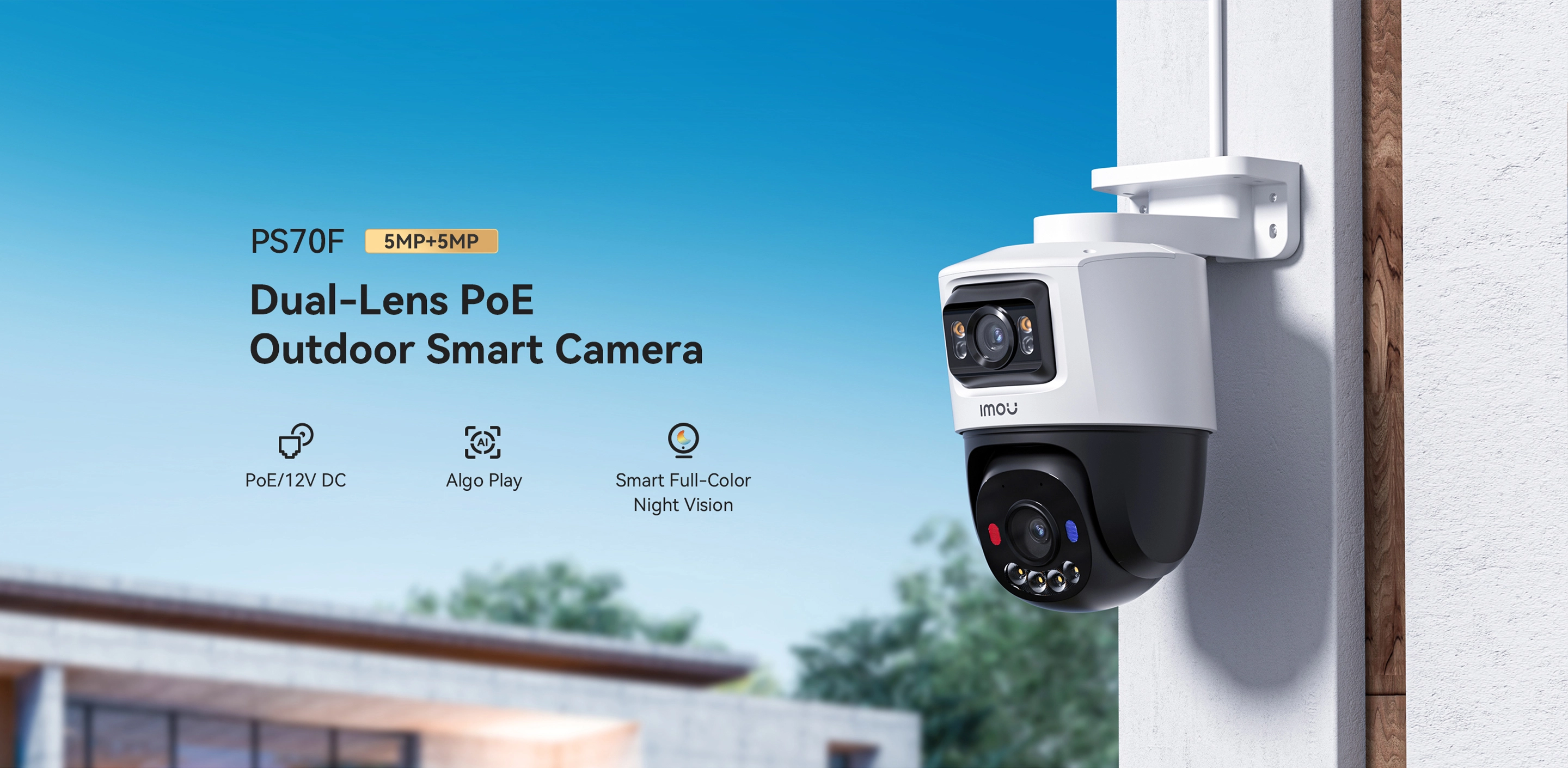 PS70F (Dual 10MP-PoE-PTZ) Camera